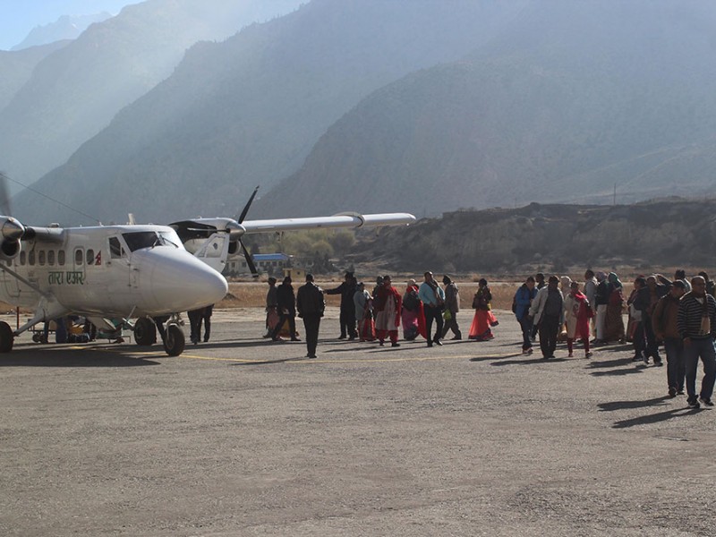 दुई महिनापछि पोखरा–जोमसोम उडान